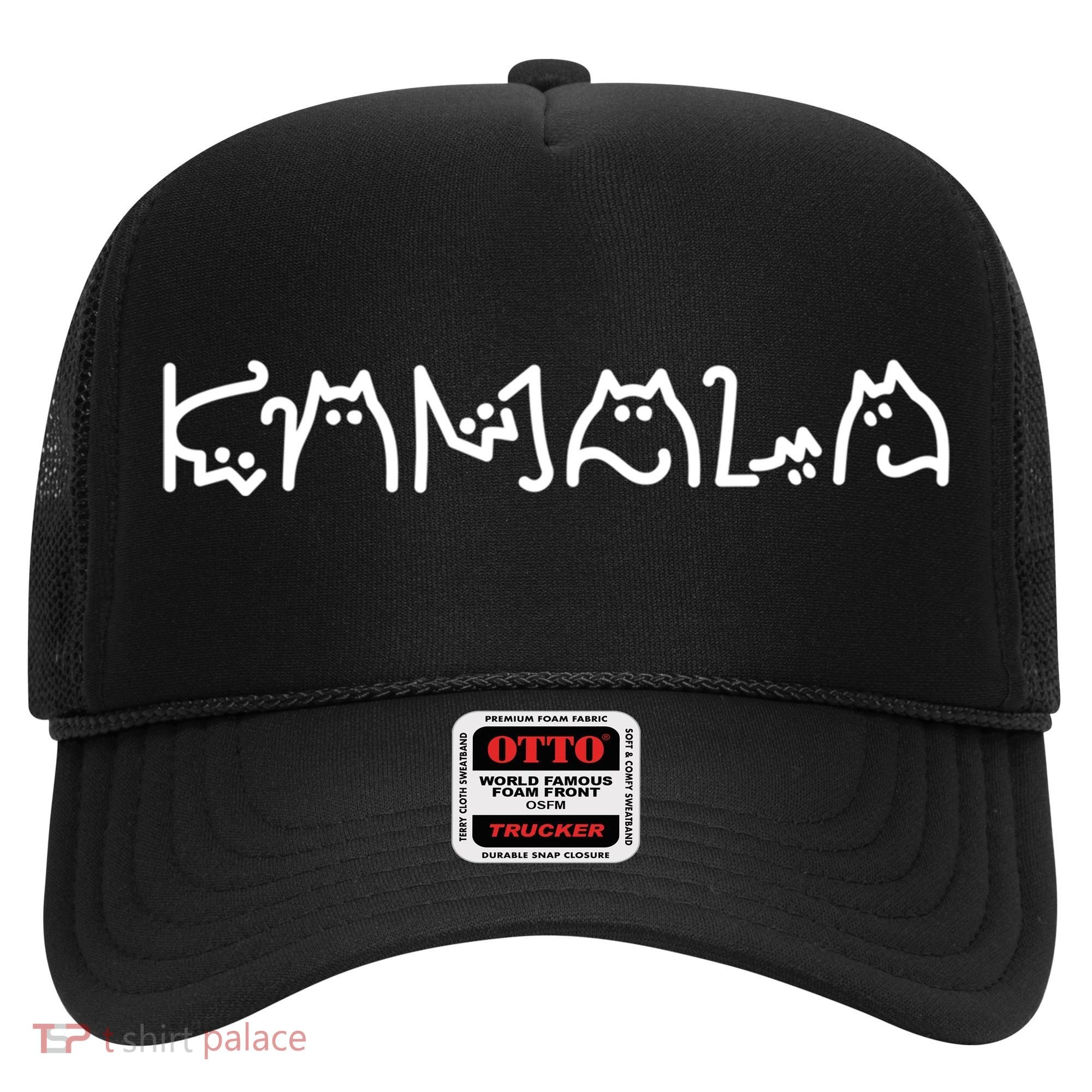 Kamala Cat Letters Typography Font Original Gift Hat