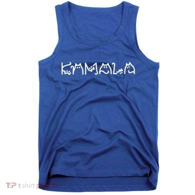 Kamala Cat Letters Typography Font Original Gift Tank Top