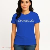 Kamala Cat Letters Typography Font Original Gift Women's T-Shirt thumb 4