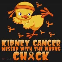 Kidney Cancer Messed With The Wrong Chick Long Sleeve Shirt thumb 2