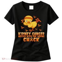 Kidney Cancer Messed With The Wrong Chick Women's T-Shirt thumb 0