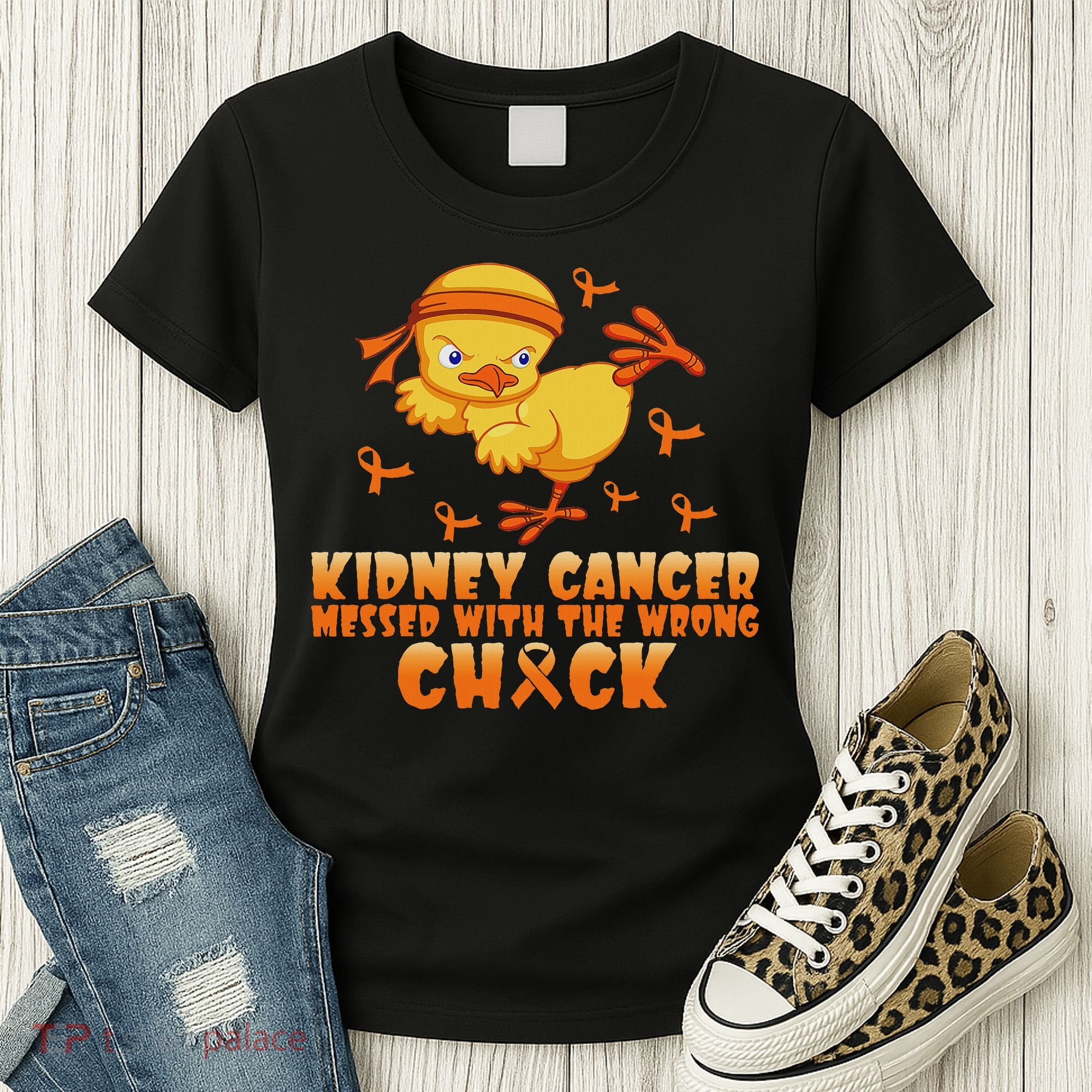 Kidney Cancer Messed With The Wrong Chick Women's T-Shirt
