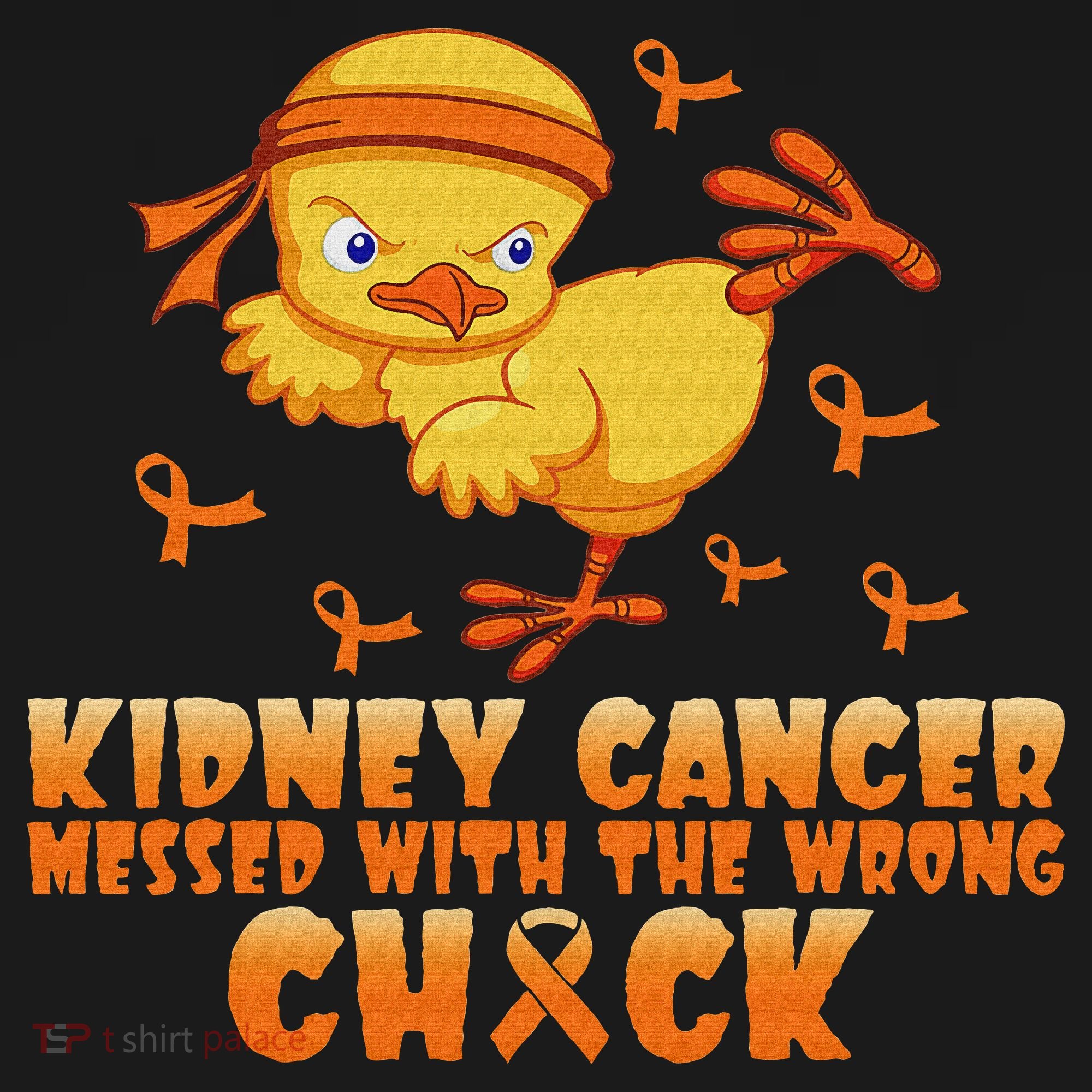 Kidney Cancer Messed With The Wrong Chick Kids Long Sleeve Shirt