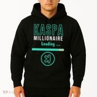 Kaspa Crypto Millionaire Loading Digital Bullrun Kaspa Miner Hoodie thumb 2