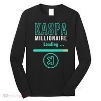 Kaspa Crypto Millionaire Loading Digital Bullrun Kaspa Miner Long Sleeve Shirt thumb 0