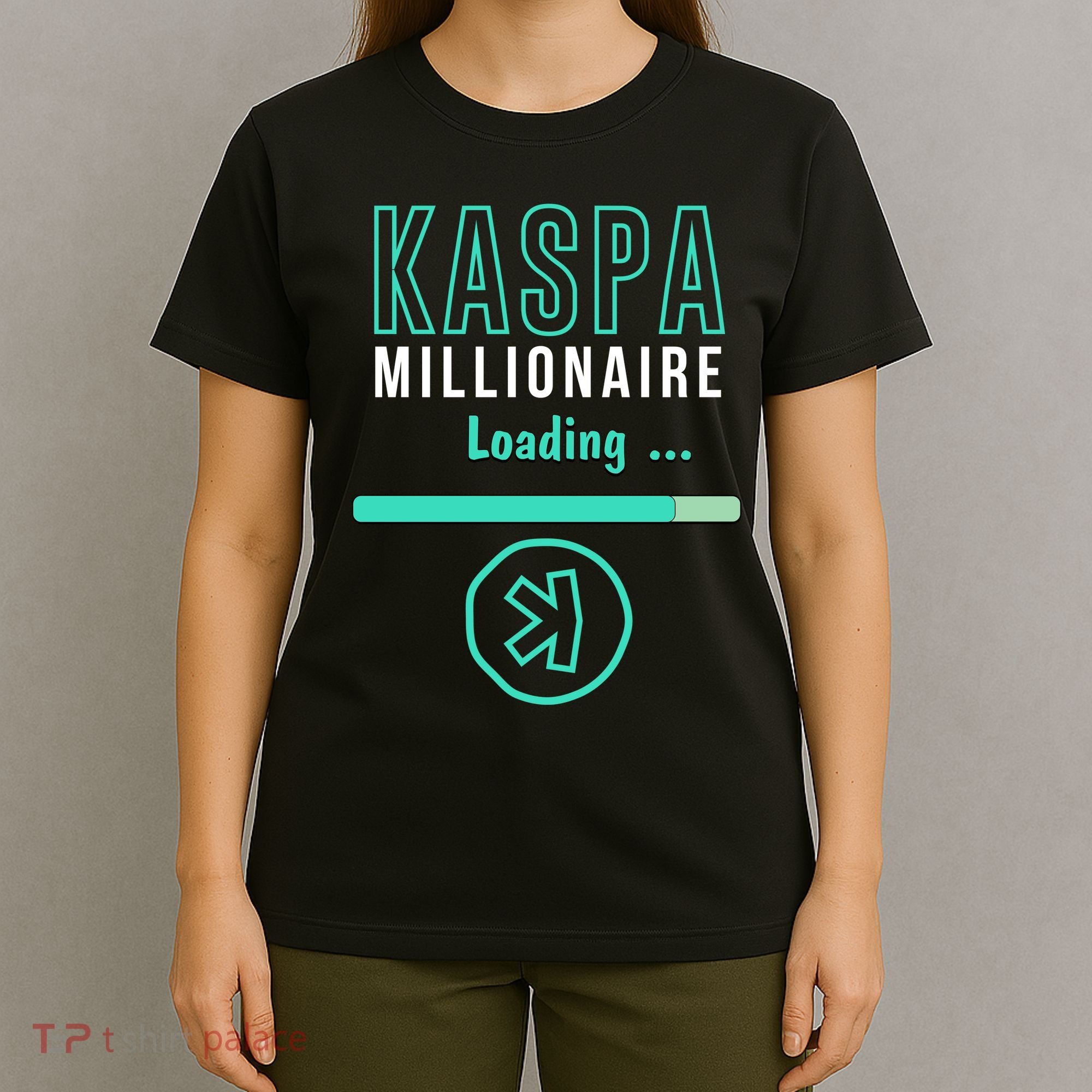 Kaspa Crypto Millionaire Loading Digital Bullrun Kaspa Miner T-Shirt