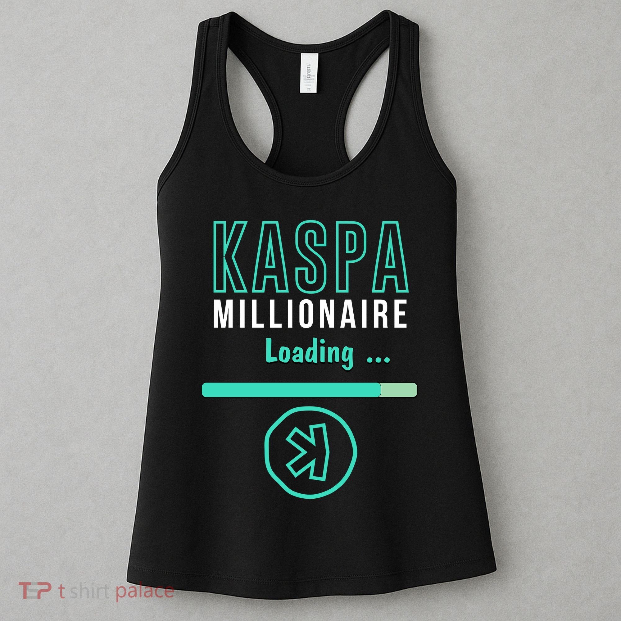 Kaspa Crypto Millionaire Loading Digital Bullrun Kaspa Miner Women's Tank Top