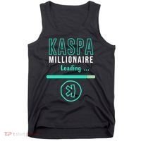 Kaspa Crypto Millionaire Loading Digital Bullrun Kaspa Miner Tank Top thumb 0