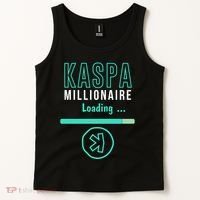 Kaspa Crypto Millionaire Loading Digital Bullrun Kaspa Miner Tank Top thumb 2