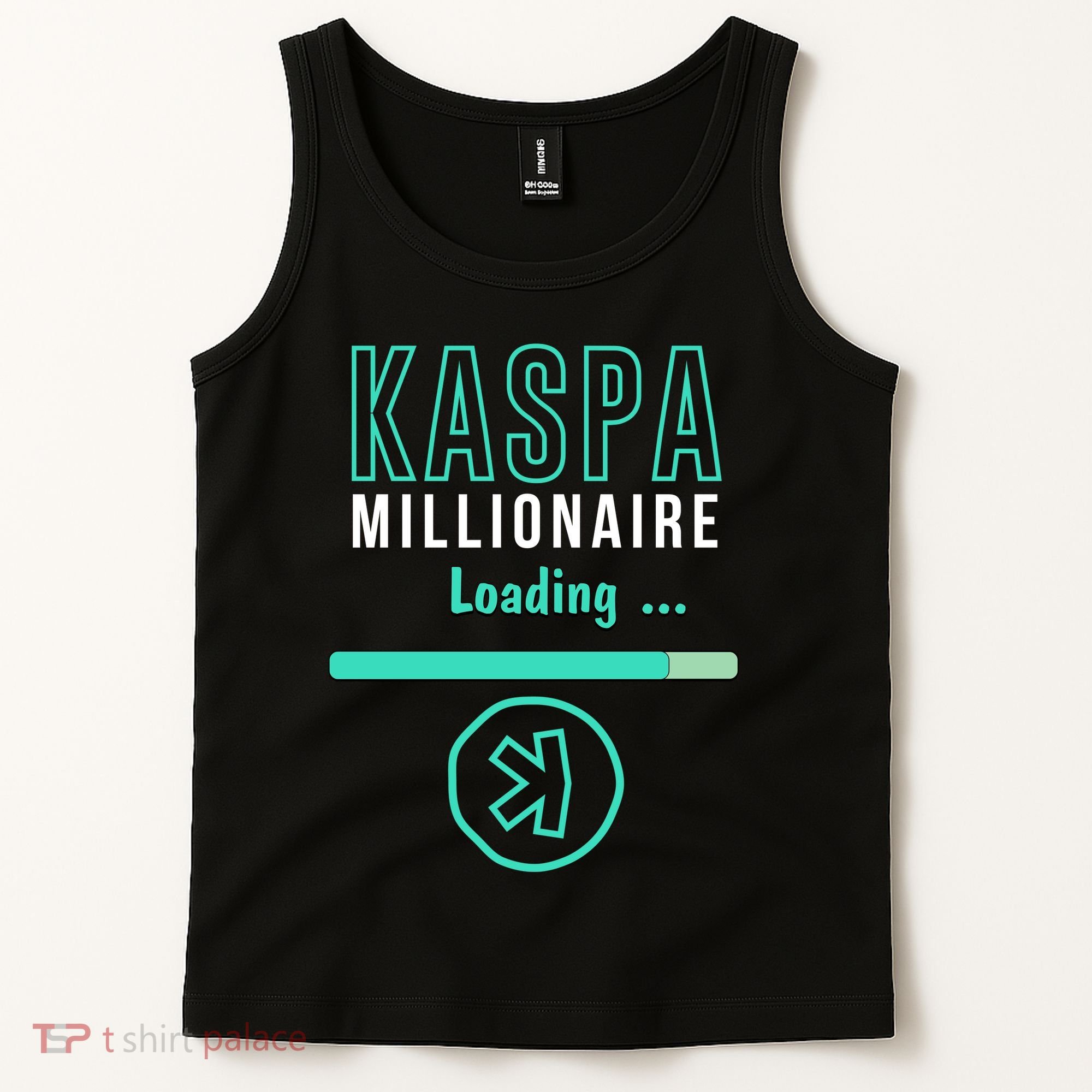 Kaspa Crypto Millionaire Loading Digital Bullrun Kaspa Miner Tank Top