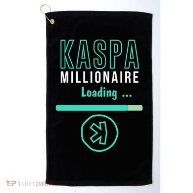 Kaspa Crypto Millionaire Loading Digital Bullrun Kaspa Miner Golf Towel