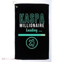 Kaspa Crypto Millionaire Loading Digital Bullrun Kaspa Miner Golf Towel thumb 0