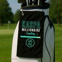 Kaspa Crypto Millionaire Loading Digital Bullrun Kaspa Miner Golf Towel thumb 2