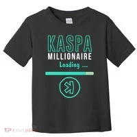 Kaspa Crypto Millionaire Loading Digital Bullrun Kaspa Miner Toddler T-Shirt thumb 0