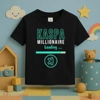 Kaspa Crypto Millionaire Loading Digital Bullrun Kaspa Miner Toddler T-Shirt thumb 3