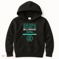 Kaspa Crypto Millionaire Loading Digital Bullrun Kaspa Miner Kids Hoodie thumb 0