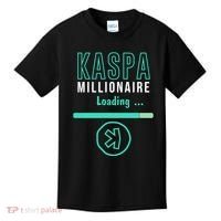 Kaspa Crypto Millionaire Loading Digital Bullrun Kaspa Miner Kids T-Shirt thumb 0