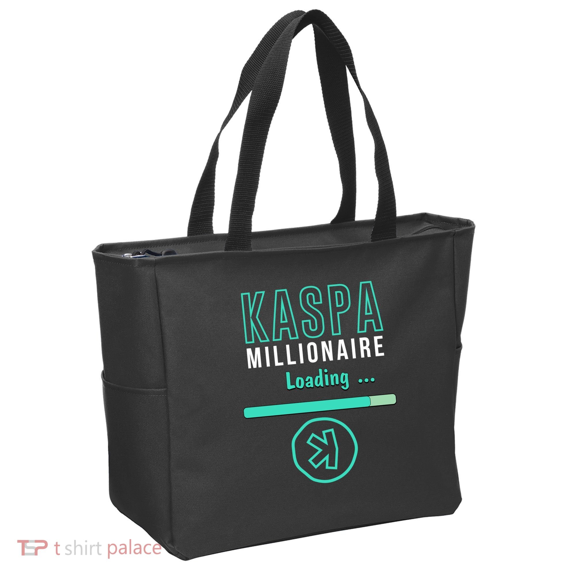 Kaspa Crypto Millionaire Loading Digital Bullrun Kaspa Miner Tote Bag