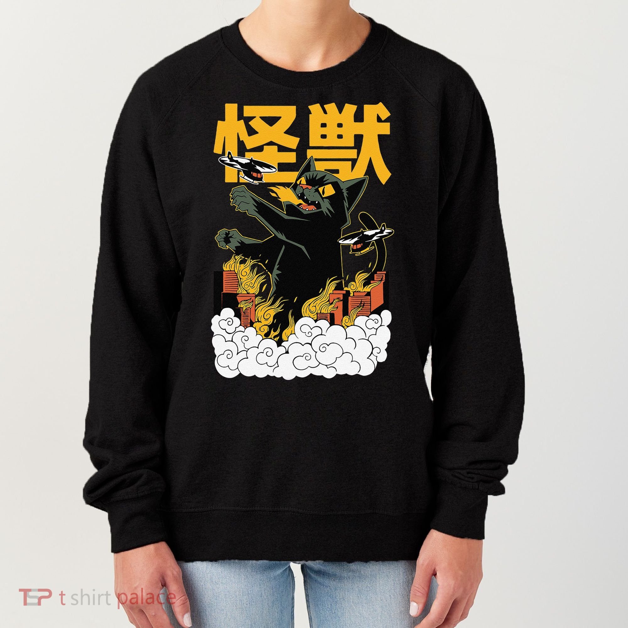 Kaiju Cat Monster - Anime Japanese Monster Women's Sweatshirt