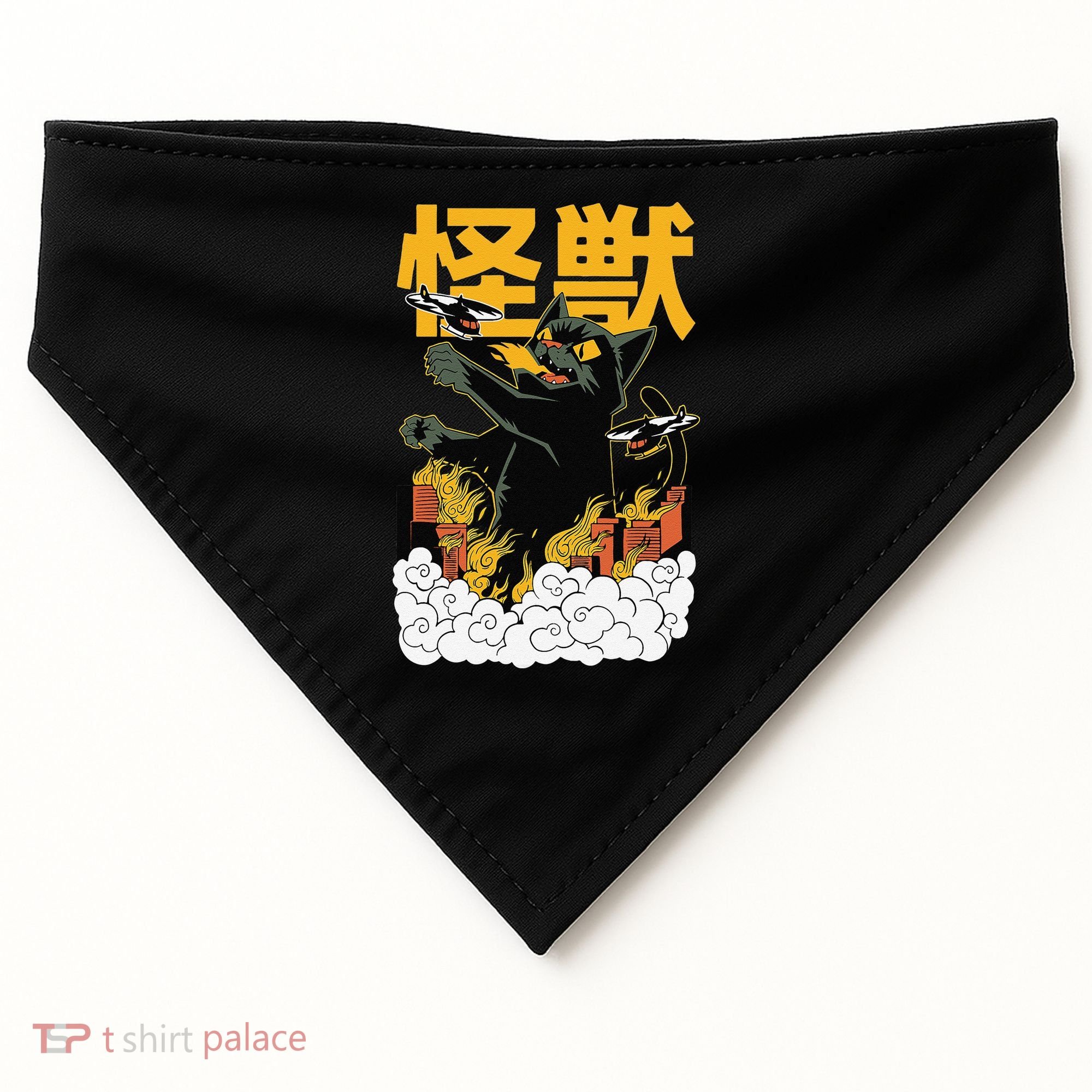 Kaiju Cat Monster - Anime Japanese Monster USA-Made Doggie Bandana