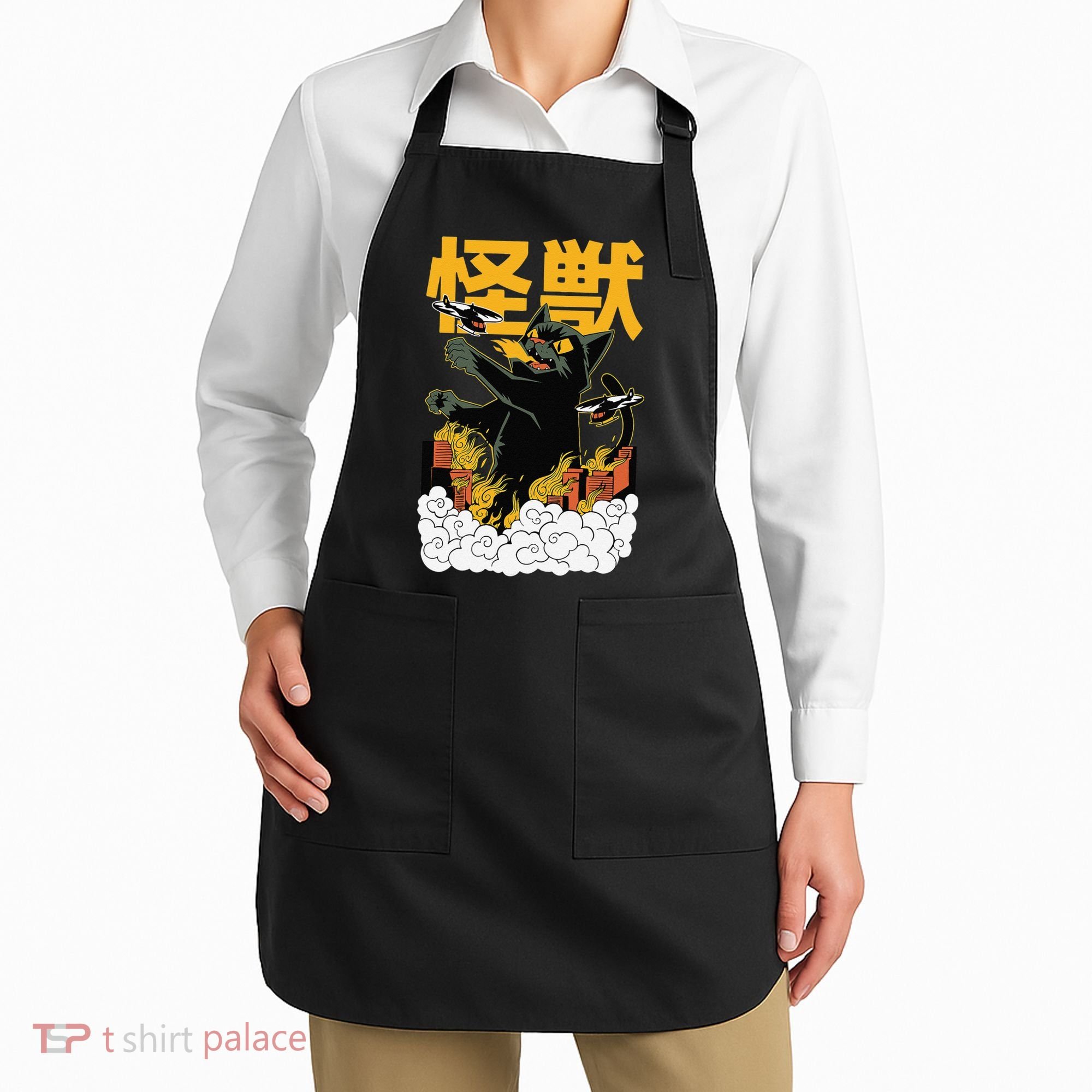 Kaiju Cat Monster - Anime Japanese Monster Apron
