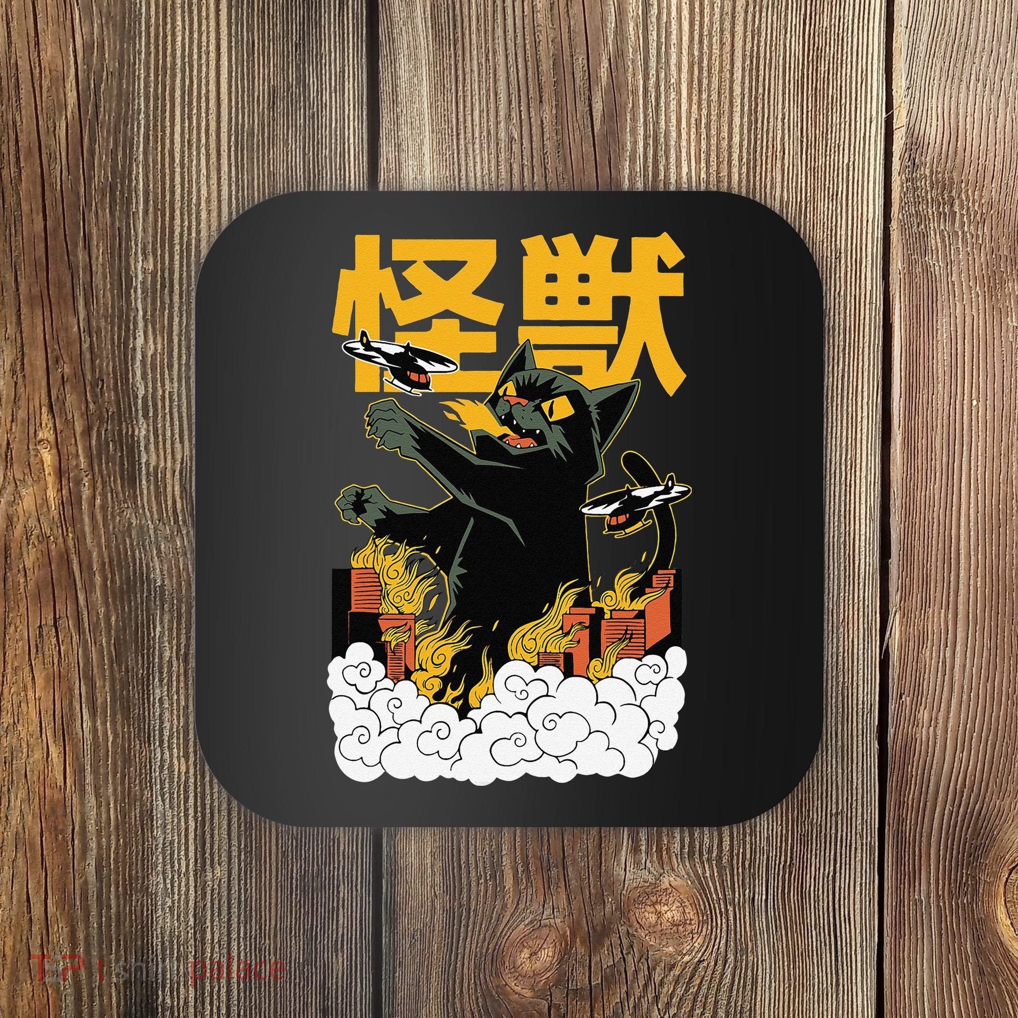 Kaiju Cat Monster - Anime Japanese Monster Coaster