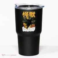 Kaiju Cat Monster - Anime Japanese Monster Tumbler thumb 0