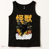 Kaiju Cat Monster - Anime Japanese Monster Tank Top thumb 2