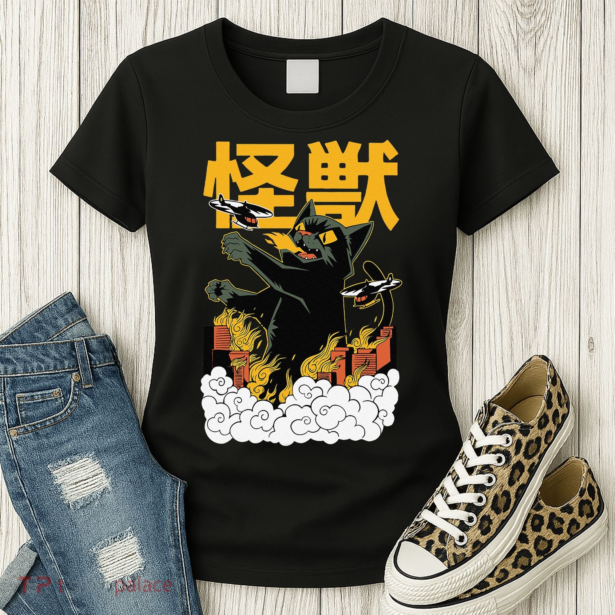 Kaiju Cat Monster - Anime Japanese Monster Women's T-Shirt