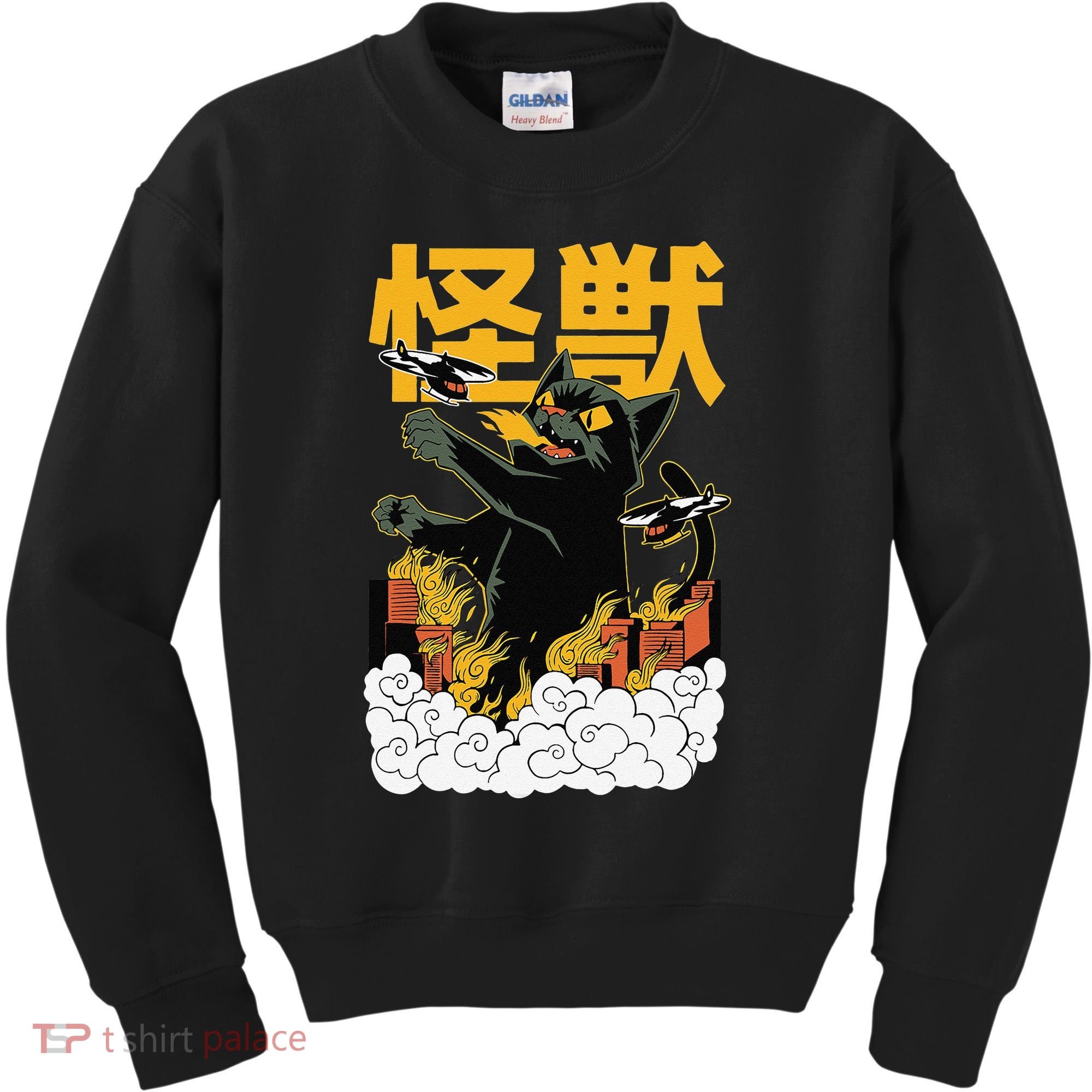 Kaiju Cat Monster - Anime Japanese Monster Kids Sweatshirt