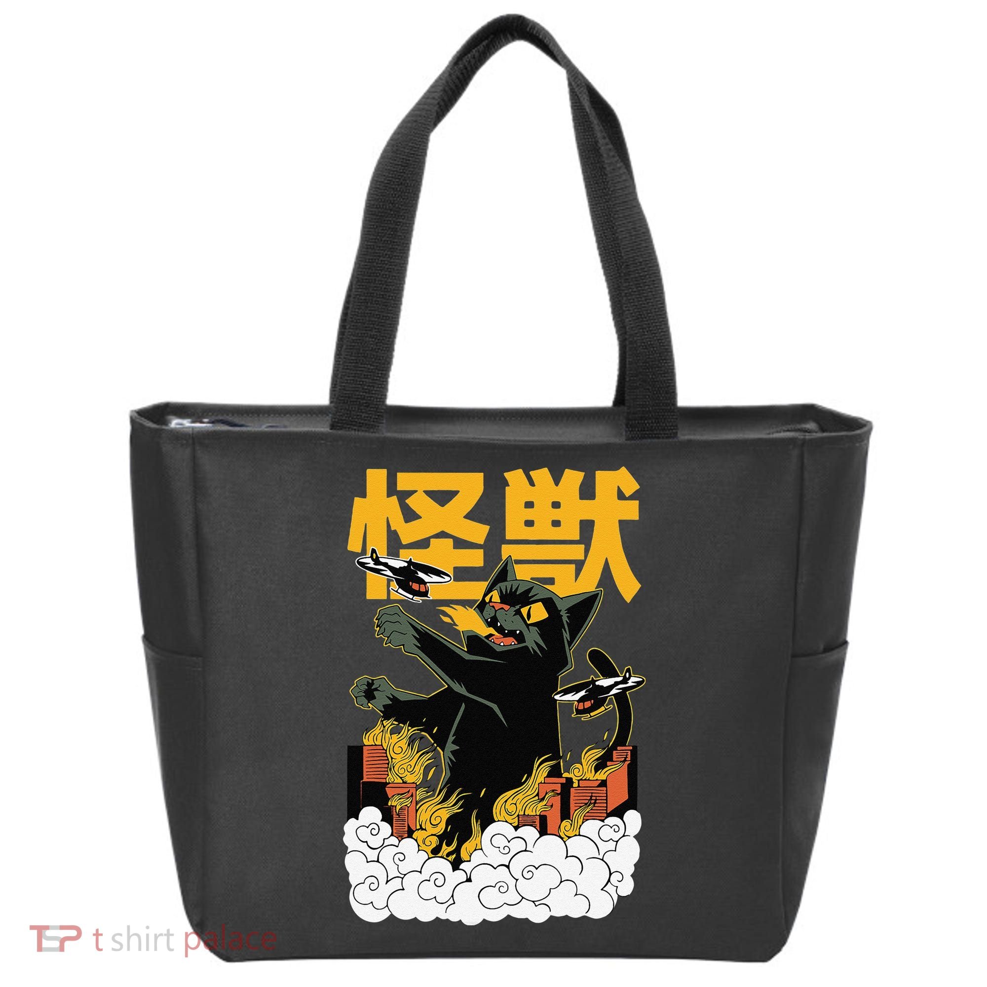 Kaiju Cat Monster - Anime Japanese Monster Tote Bag