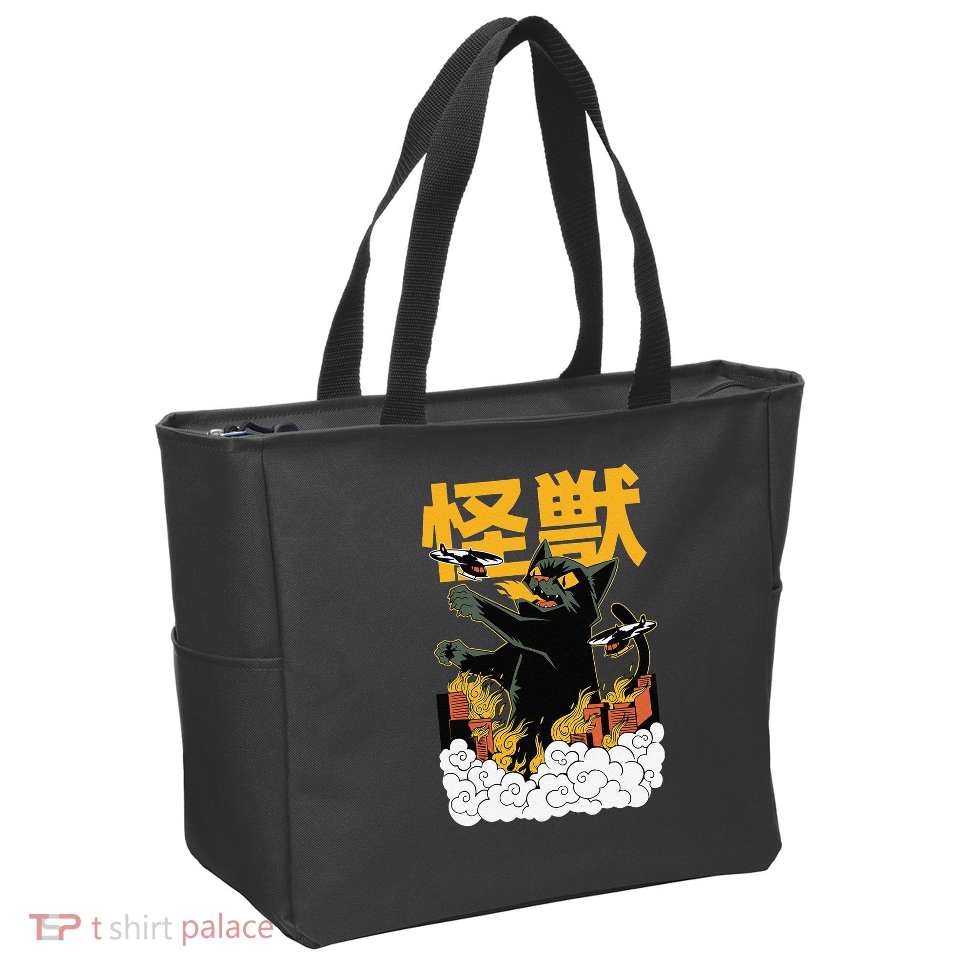 Kaiju Cat Monster - Anime Japanese Monster Tote Bag