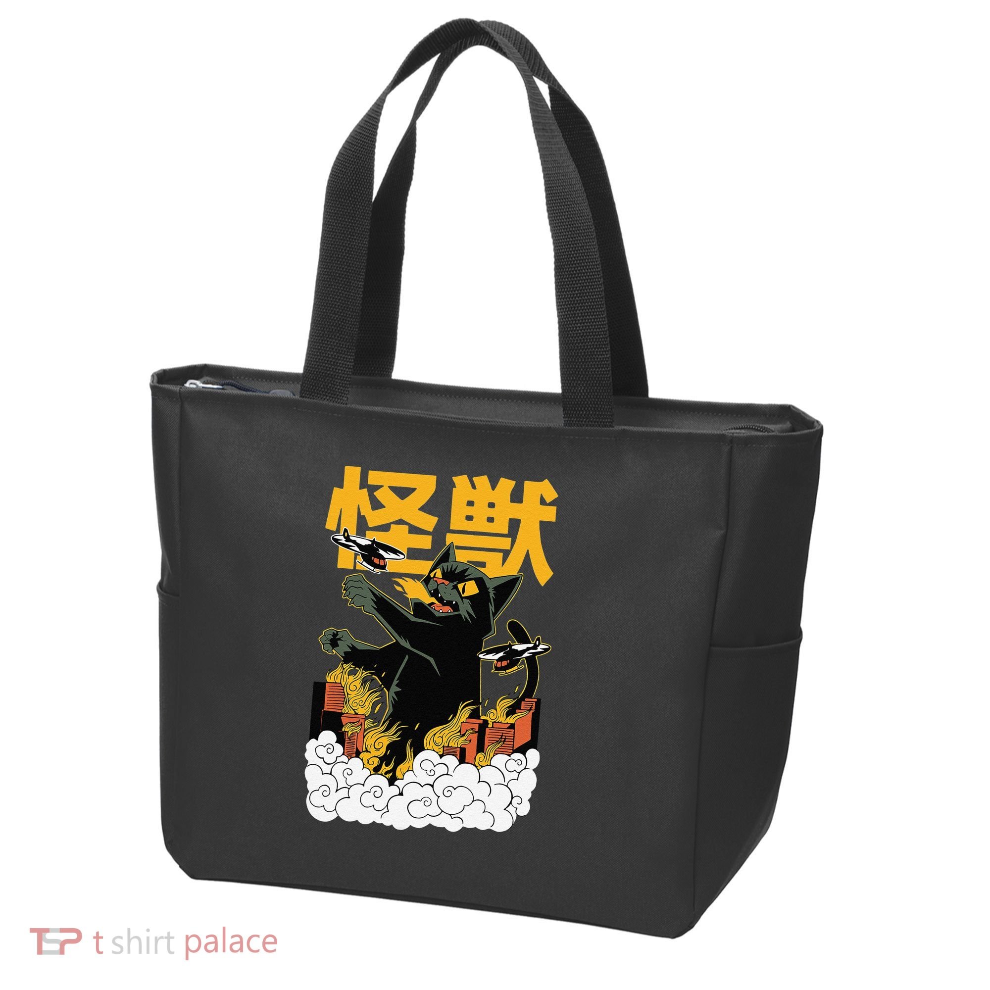 Kaiju Cat Monster - Anime Japanese Monster Tote Bag