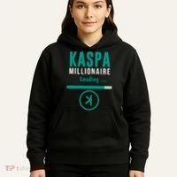 Kaspa Crypto Millionaire Loading Kaspa Miner Digital Bullrun Hoodie thumb 5
