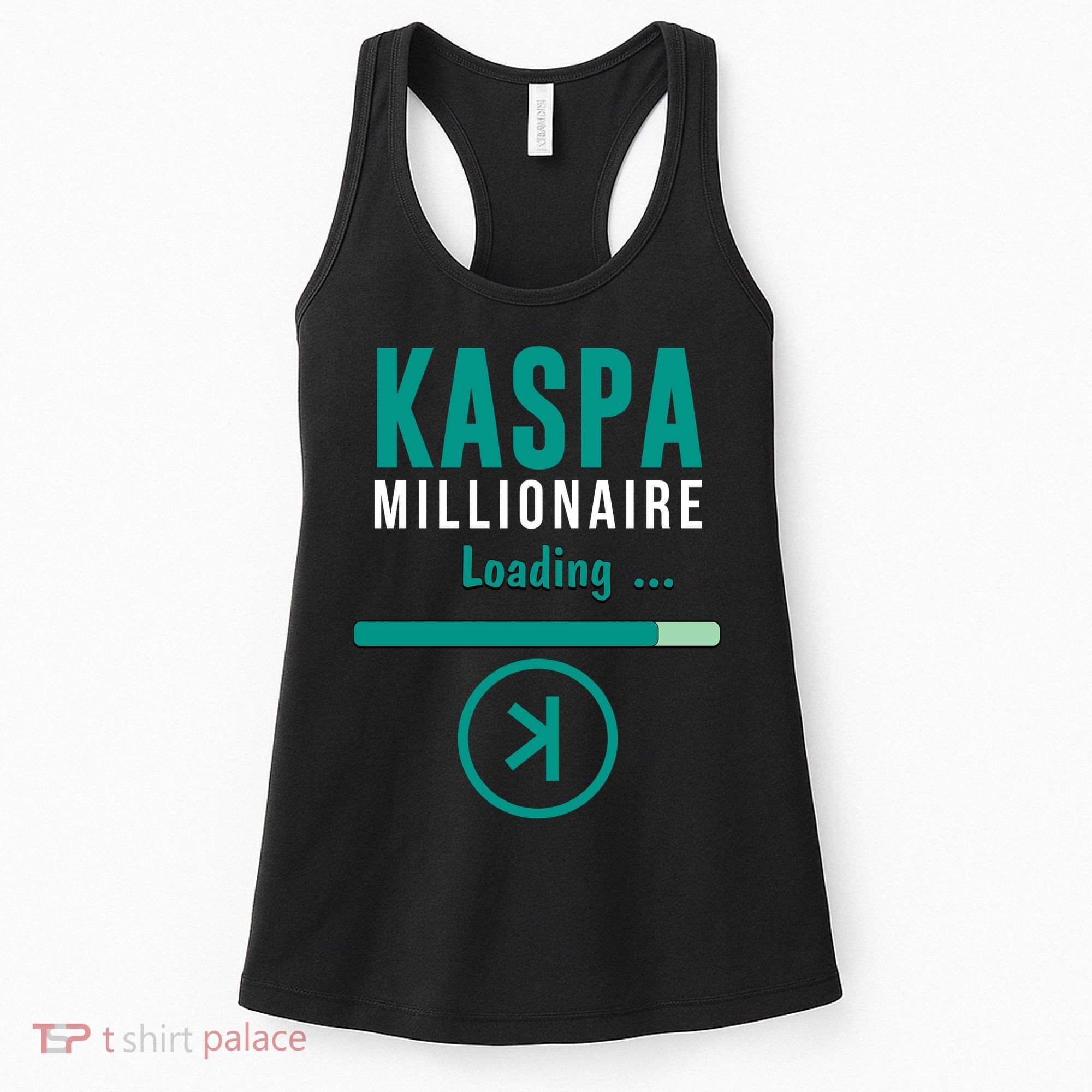 Kaspa Crypto Millionaire Loading Kaspa Miner Digital Bullrun Women's Tank Top