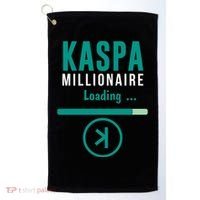 Kaspa Crypto Millionaire Loading Kaspa Miner Digital Bullrun Golf Towel thumb 0