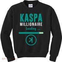 Kaspa Crypto Millionaire Loading Kaspa Miner Digital Bullrun Kids Sweatshirt thumb 0