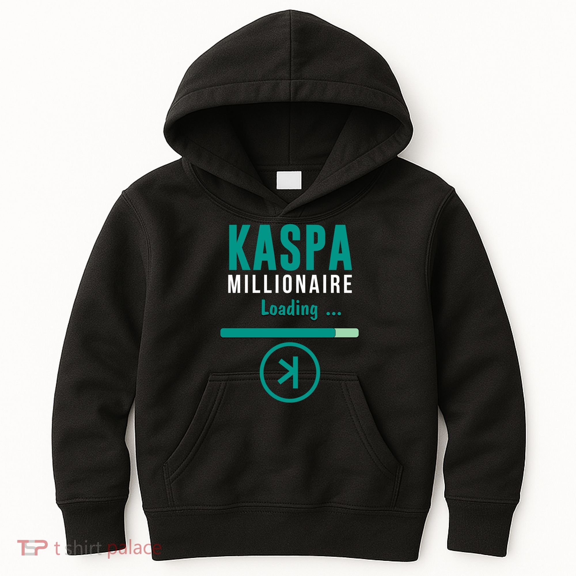 Kaspa Crypto Millionaire Loading Kaspa Miner Digital Bullrun Kids Hoodie