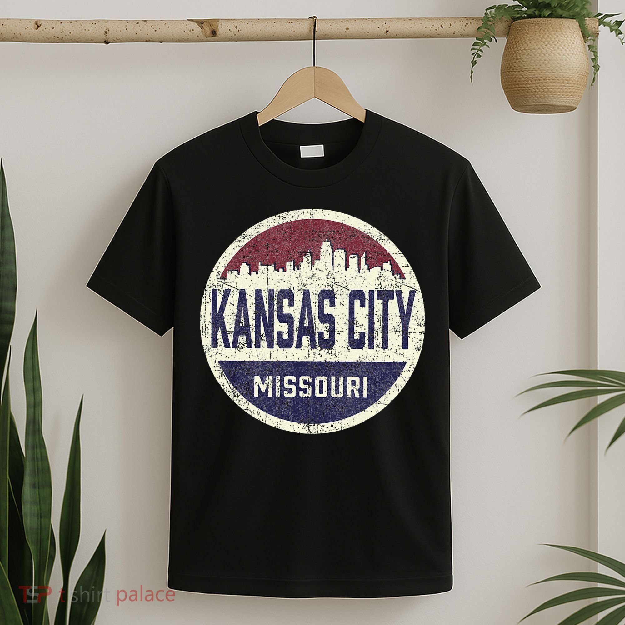 Kansas City Missouri Retro City Skyline Souvenir T-Shirt