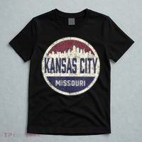 Kansas City Missouri Retro City Skyline Souvenir T-Shirt thumb 5