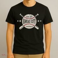Kansas City Missouri Kc Vintage Baseball T-Shirt thumb 3