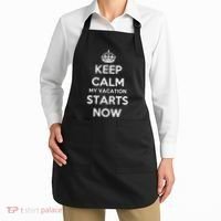 Keep Calm My Vacation Starts Now Apron thumb 2