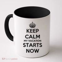 Keep Calm My Vacation Starts Now Coffee Mug thumb 0