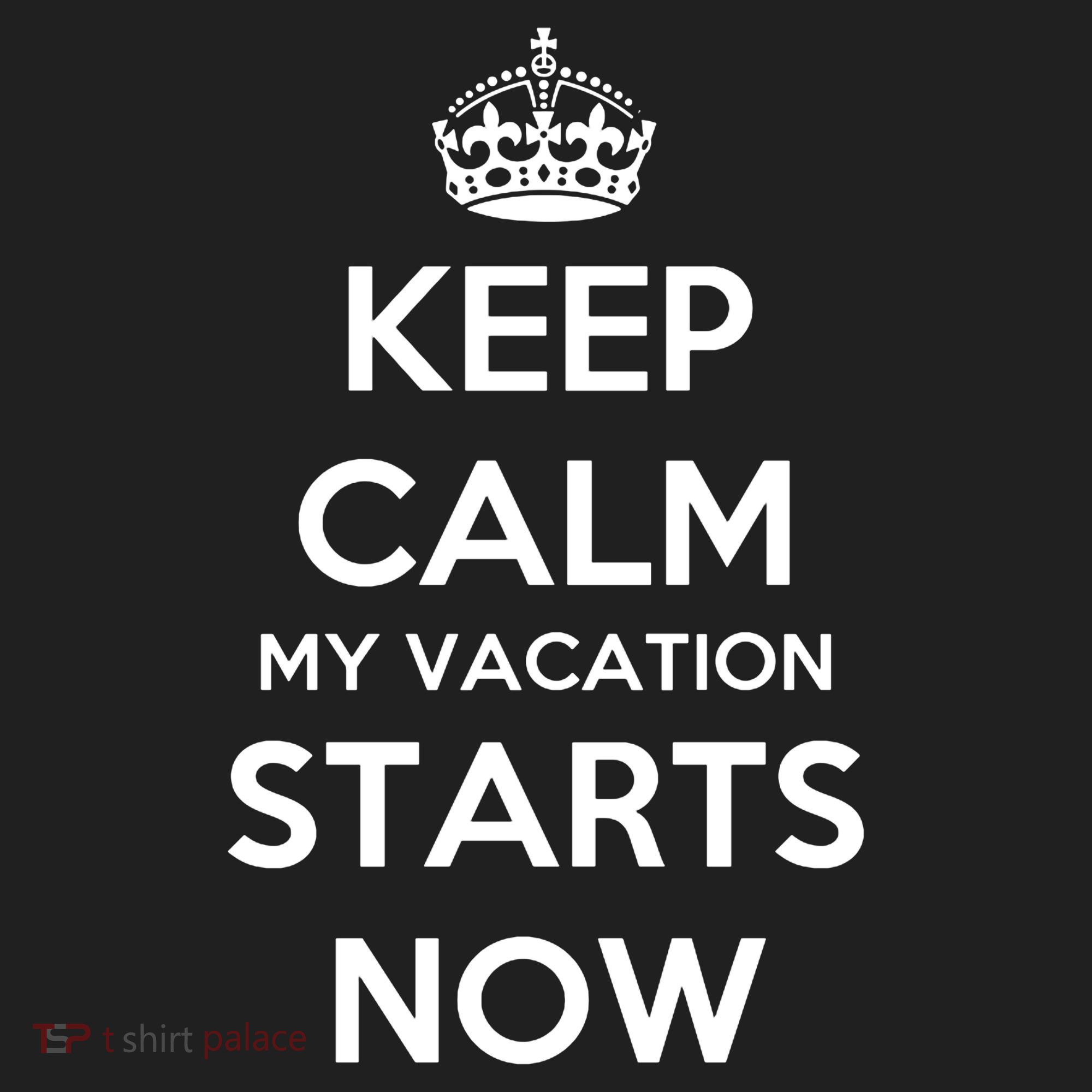 Keep Calm My Vacation Starts Now Beanie
