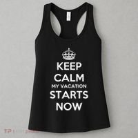 Keep Calm My Vacation Starts Now Women's Tank Top thumb 3