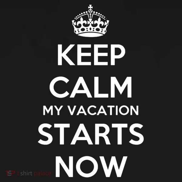 Keep Calm My Vacation Starts Now Toddler Hoodie