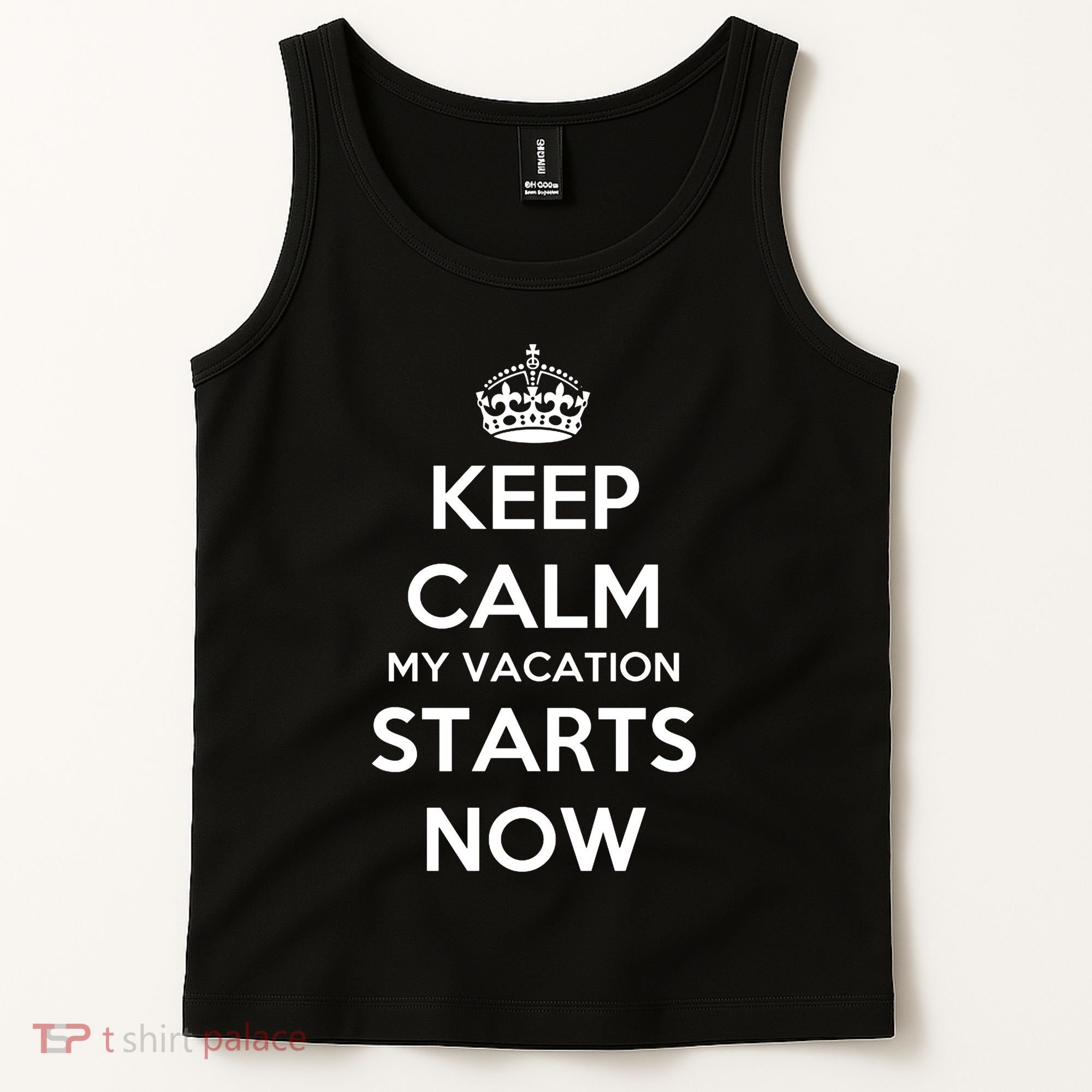 Keep Calm My Vacation Starts Now Tank Top