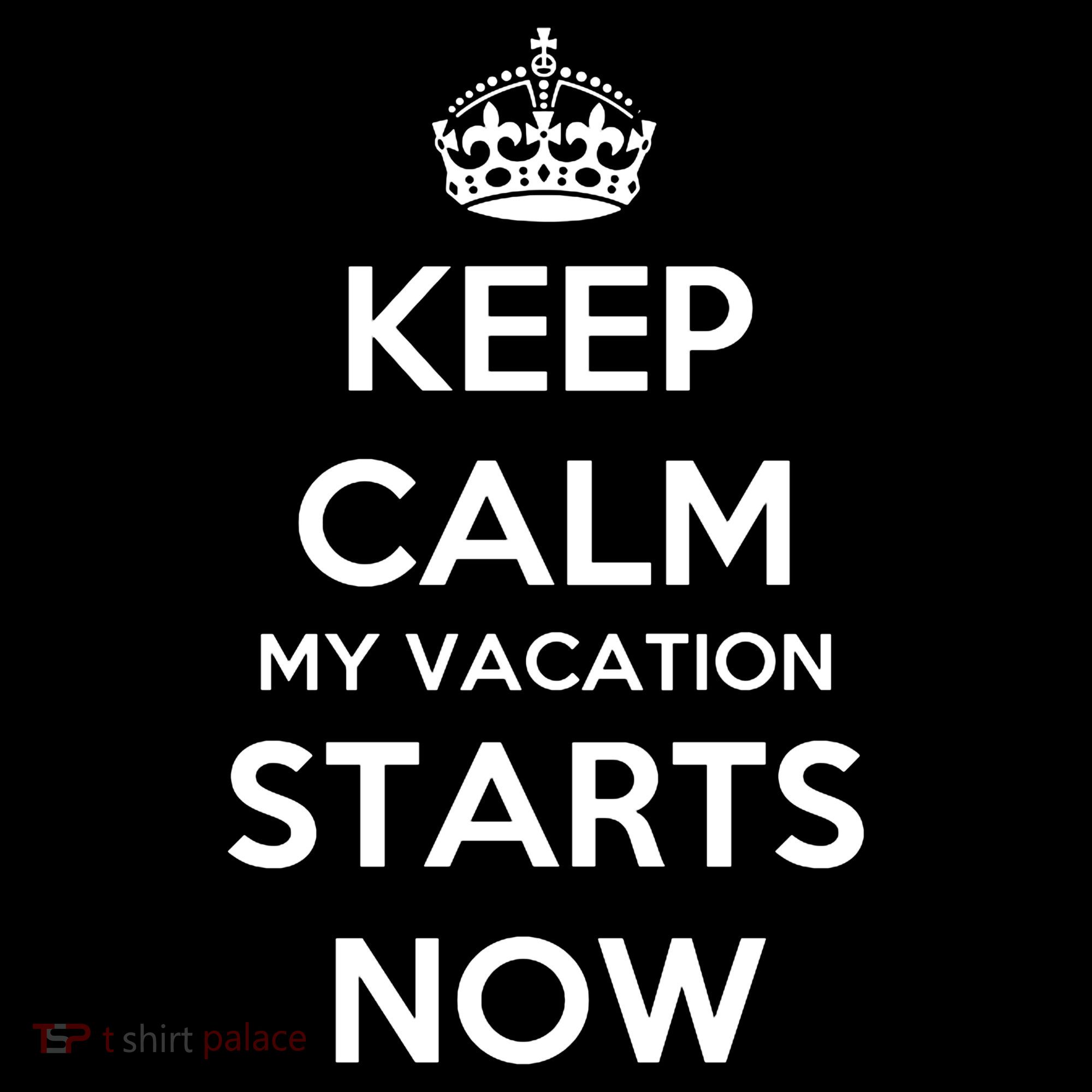 Keep Calm My Vacation Starts Now Kids Hoodie