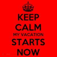 Keep Calm My Vacation Starts Now Santa Hat thumb 1