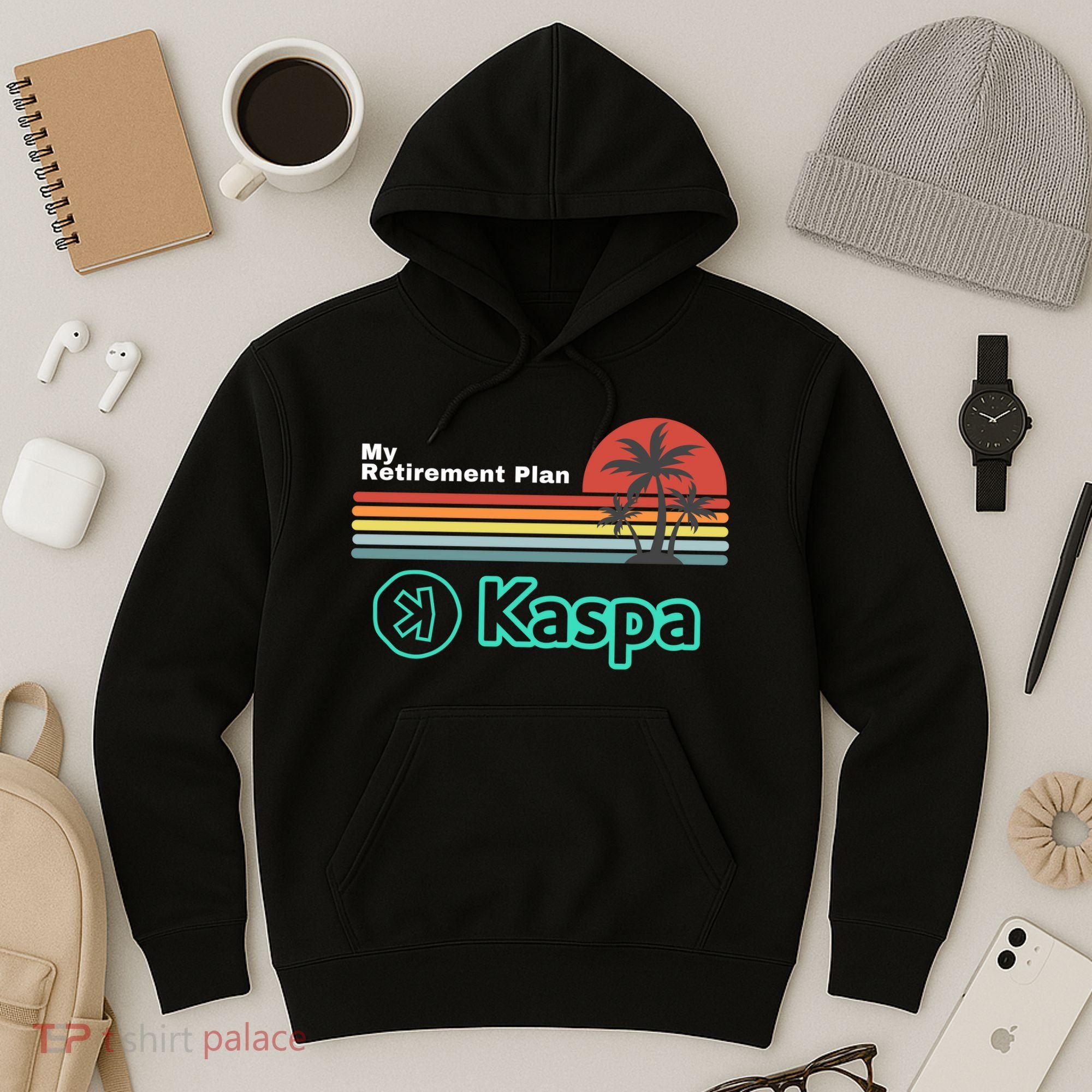 Kaspa Crypto My Retirement Plan Kaspa Miner Kaspa Mining Crypto Bullrun Hoodie